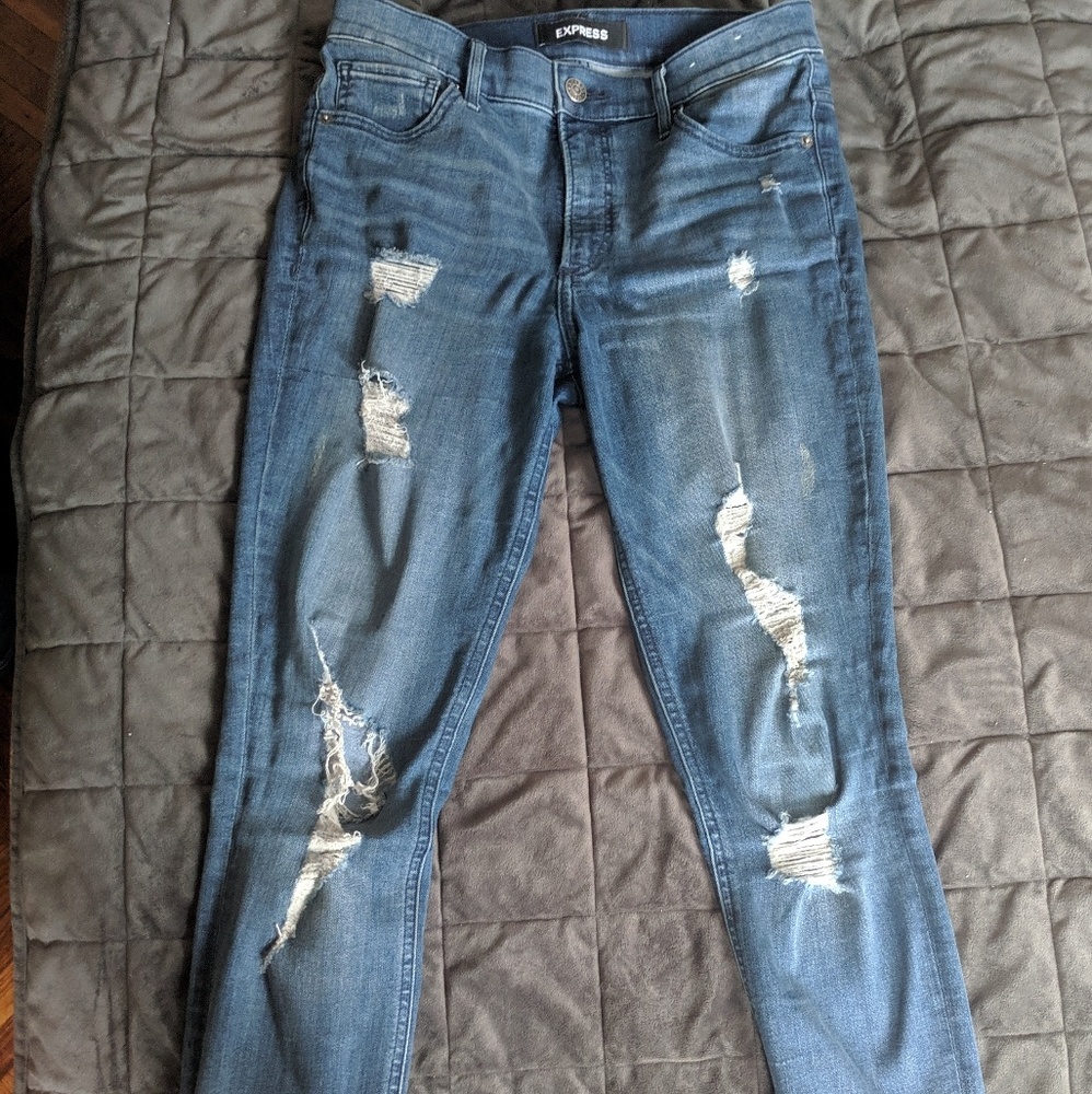 Express destroyed jeans